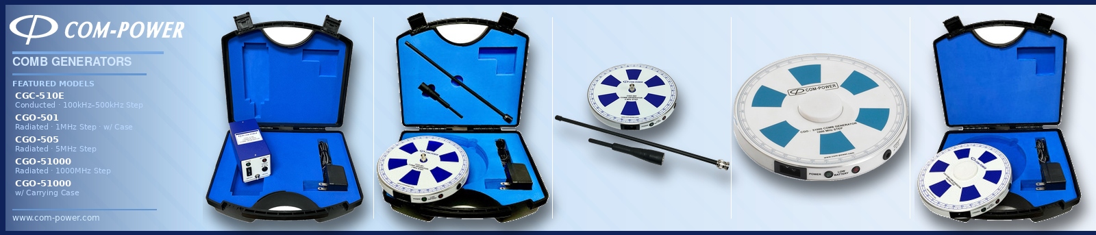 Comb Generators From 1 MHz to 40 GHz Frequency Ranges