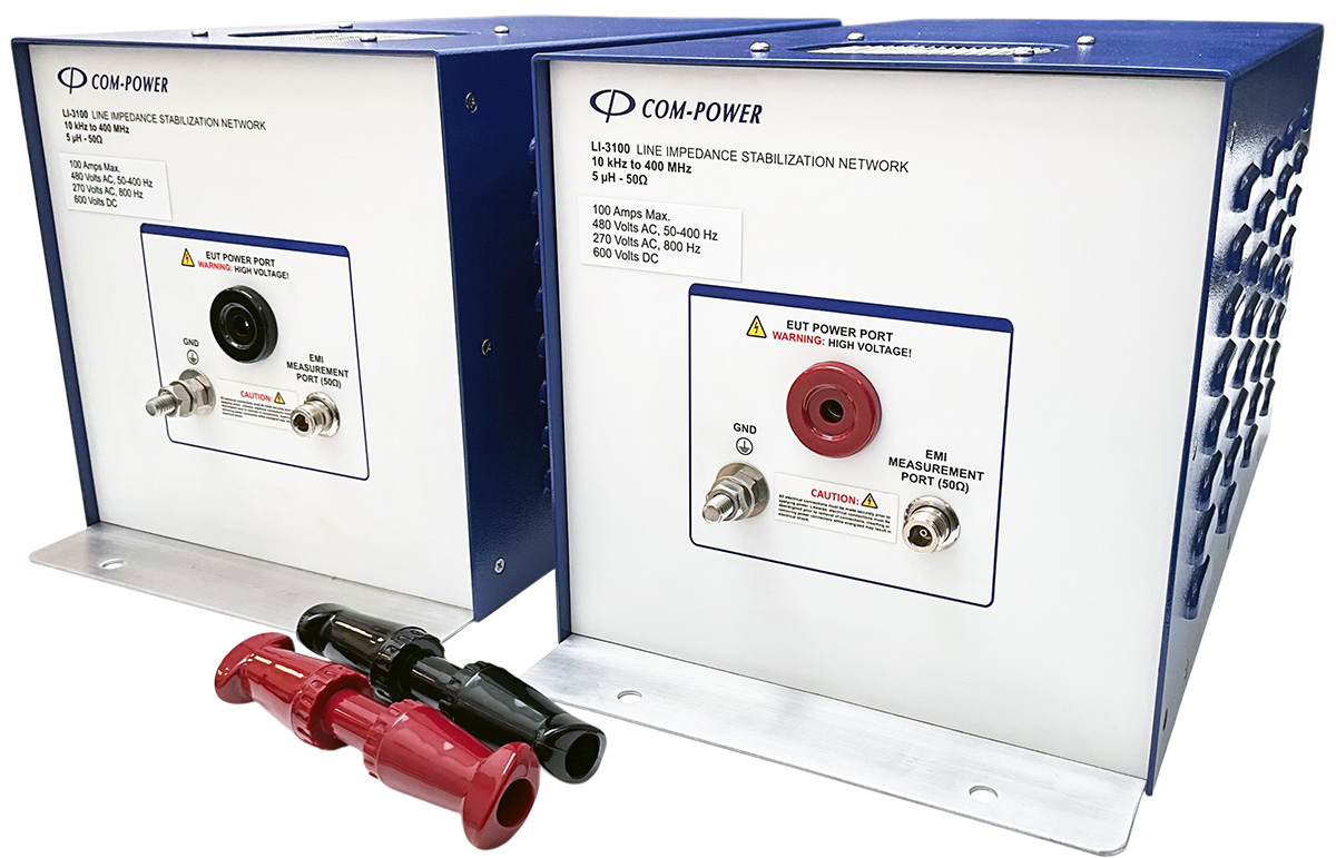 The LI-3100 LISN supports compliance testing for DO-160, FAA and more at 100 Amps