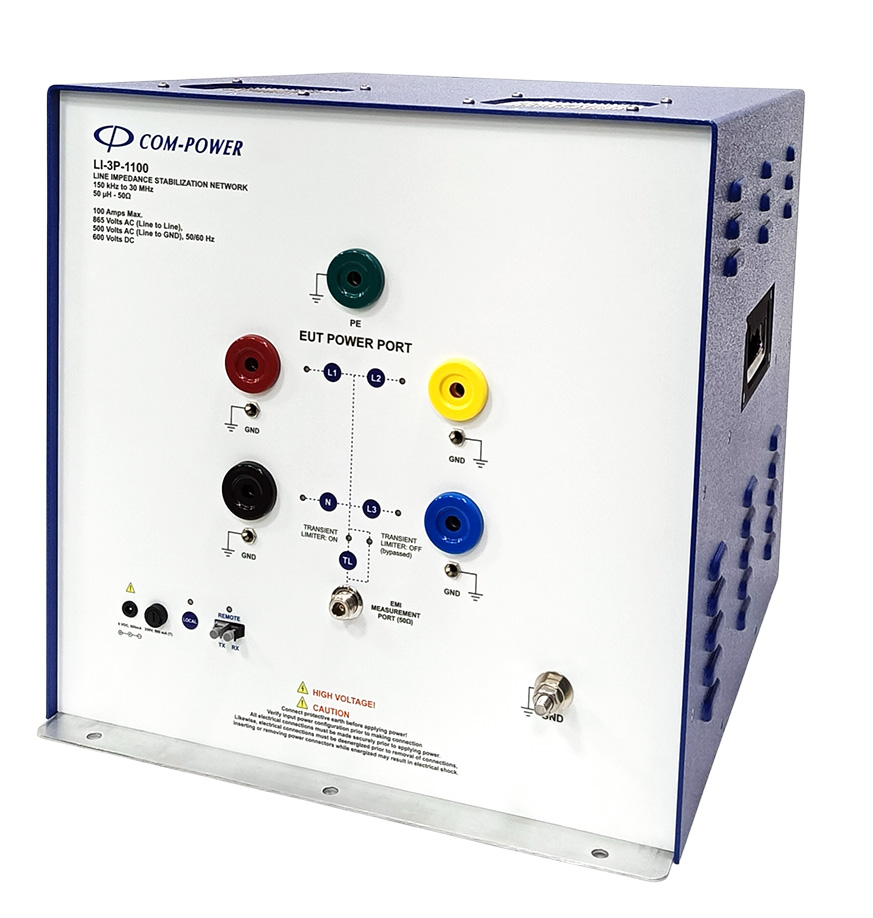 LI-3P-1100 100A Heavy-Duty 3-Phase LISN for High-Power EMI Testing