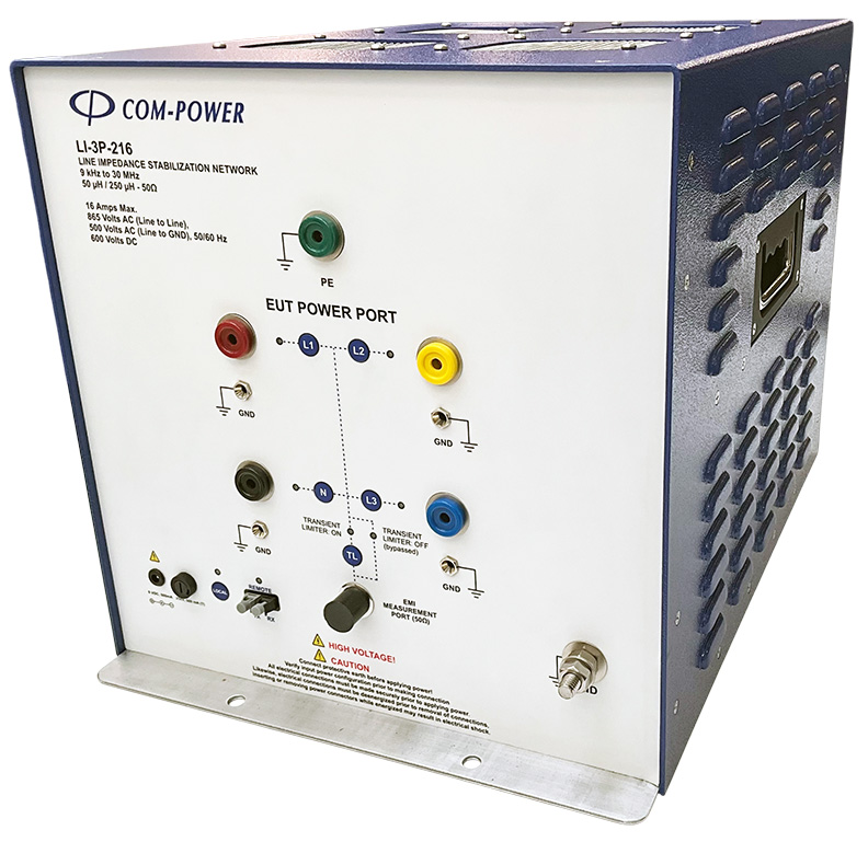 Com-Power LI-3P-216 three-phase 16A LISN for CISPR 16-1-2 conducted emissions testing