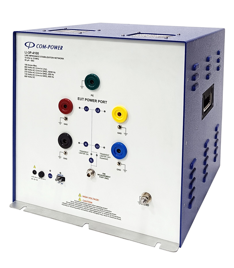LI-3P-4100 V2.0 100 Amps 3-Phase LISN for MIL-STD-461 Conducted Emissions