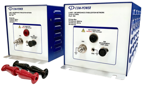Com-Power LI-400C Single Phase LISN for EMI Testing, 50 µH Line Impedance Stabilization Network