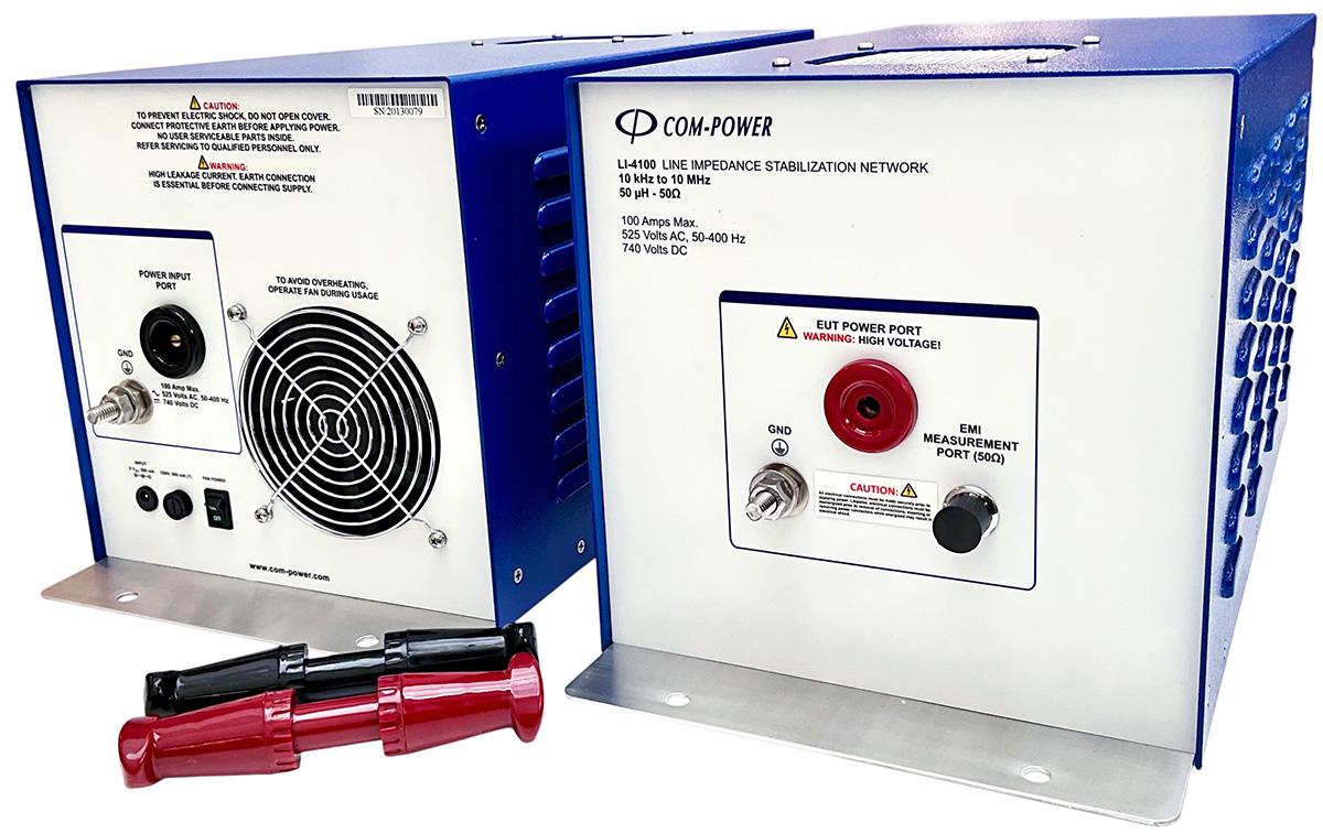Com-Power 4x Series LISN for MIL-STD 461 CE102 Emissions Testing